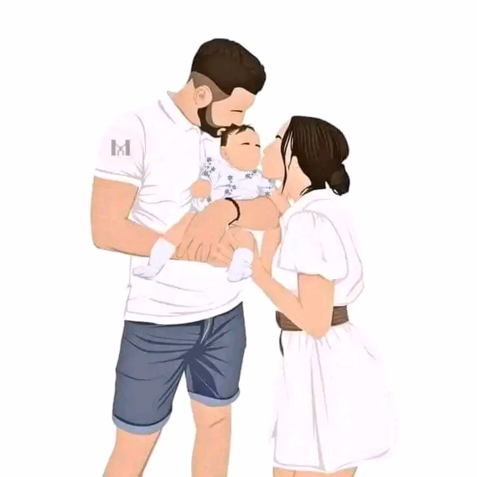 "يا أثمن حظوظ... دنياي 🫀🤍".
ابني وابوه 🤎
