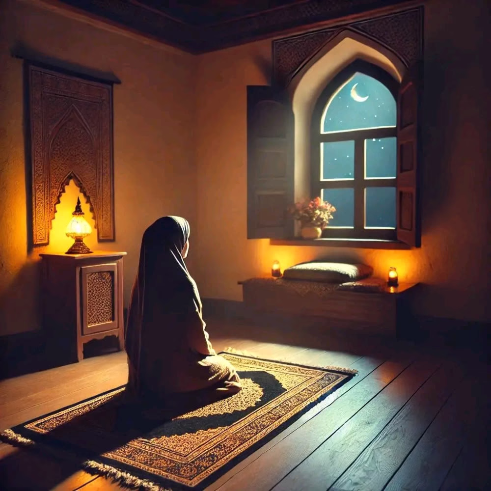 صلي و لو ركعتين علشان الجنَة !

ركعتين علشَان أي حاجة نفسَك فيها، دعوات قيام الليل لها سِر عجيب بجد. 

قُوم صلي ركعتين :

الموبايل خد منك كتير
الدُنيا خدت منك كتير

رُوح اتونس بقُرب ربنا شوية، الدُنيّا عصرت قلبك و أنت ليه تايهه، أنت بتلف حوالين نفسك ليه طيب ما عندك الحل!